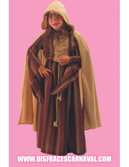 Dama Medieval con capa 6-7 años