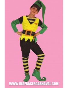 DUENDE ELFO VERDE Y AMARILLO