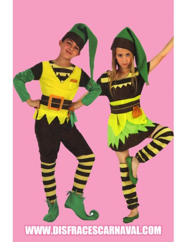 DUENDE ELFO VERDE Y AMARILLO