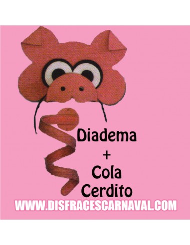 Diadema + cola cerdo