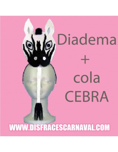 Diadema + Cola Cebra