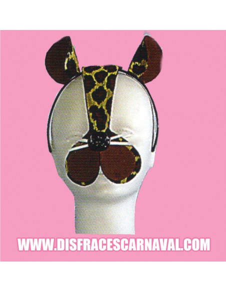 Diadema con morro Leopardo