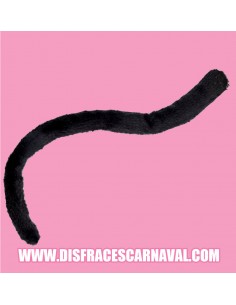 Cola Peluche Corto Negro