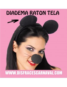 Diadema Raton tela