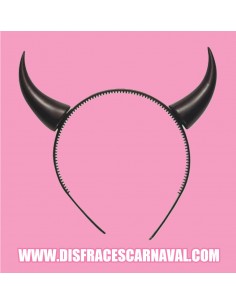 Diadema cuernos negros
