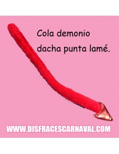 Cola diablo peluche punta lamé