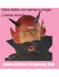 Calva Diablo,dientes y barba