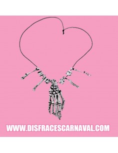 Collar mano esqueleto