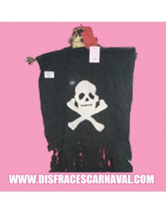Pirata colgante con bandera