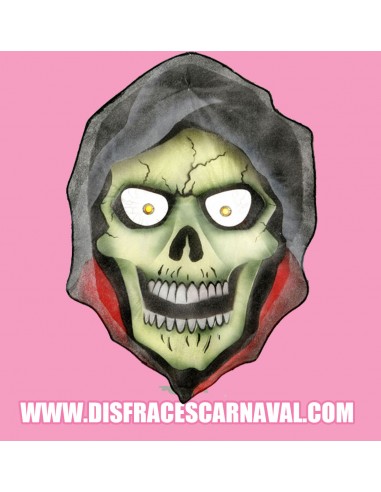 Plafón Calavera Capucha Plano Ojos Luz