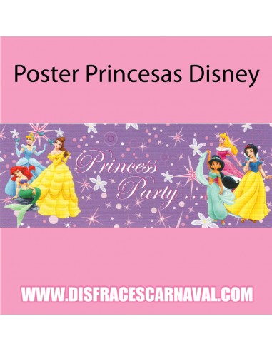 Poster Princesas Disney 130x65
