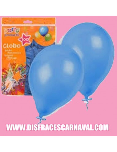 Bolsa 100 globos Azules