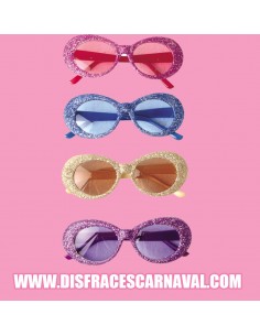 GAFAS : OVALADAS PURPURINA