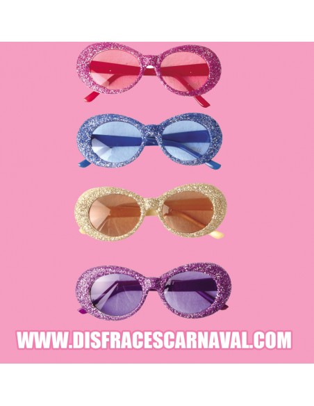GAFAS : OVALADAS PURPURINA