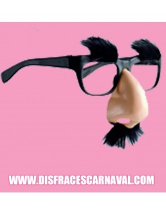 Gafas con nariz y pelo
