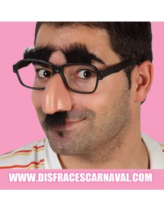 Gafas con nariz y pelo 2