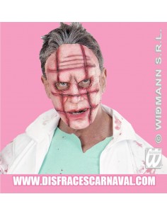 Rostro cicatrices cuadricula